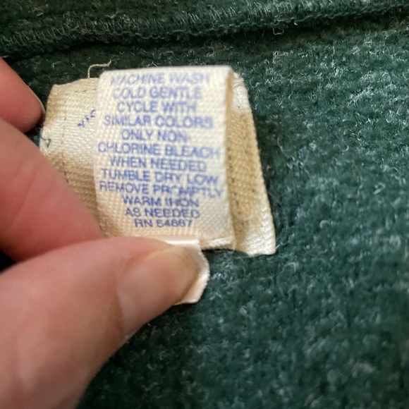 Vintage Victoria’s Secret Country Green Fleece Quarter Zip Pullover Size Medium - Picture 7 of 11